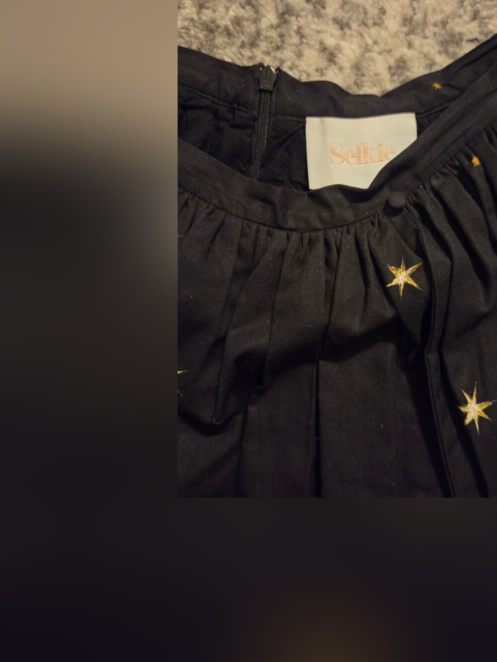Selkie Kiera cotton star print skirt with bustles EUC - Picture 3 of 5